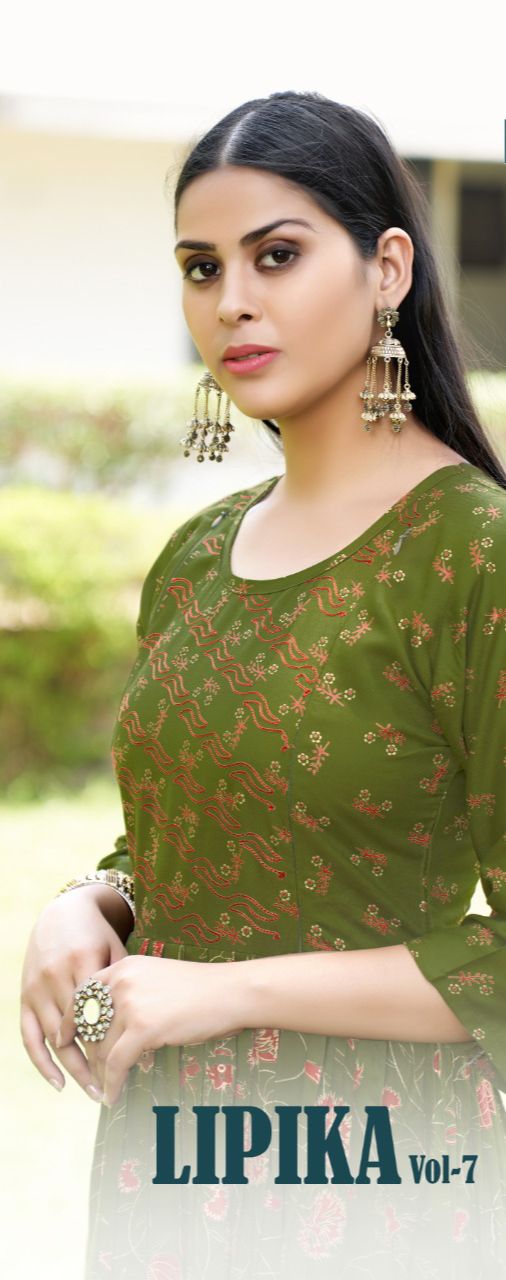 Lipika 7 Feeding Top Regular Wear Rayon Printed Kurti Collection